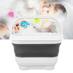 Folding Baby Bath Toy Basket Foldable Bath Toy Organizer Cute Quick Drain Drying