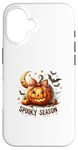 Coque pour iPhone 16 Spooky Season Pumpkin Autumn Vibes Cosy Season Fall