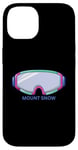 Coque pour iPhone 14 Retro Mount Snow Vermont Masque de ski