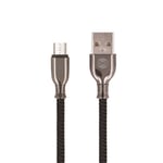 Forever Tornado - microUSB-kabel til hurtig opladning (3A), 1 m, sort