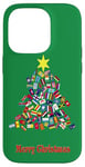 iPhone 14 Pro International Flags Nations Love World Peace Christmas Tree Case