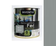 PEINTURE ANTIROUILLE 8 ANS GRIS ALU BRILLANT 0.5L FER METAL METAUX FERREUX