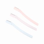 3 PCS Eyebrow Knife And Face Trimmer Stainless Steel Curved Eyebrow Hair Tri SG5