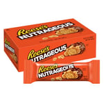 Reese's Chocolate flavour Nutrageous Bar, with Peanuts, Peanut butter and Caramel covered in Chocolate flavoured coating, Pack of 18 x 47 g