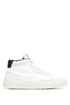 BOSS Mens Baltimore Hito Mid-top trainers in leather and suede Size 10