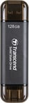 TRANSCEND 128 GB EXTERNAL SSD STICK, USB/USB-C 10GBPS - ESD310C (TS128GESD310C)