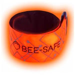 Bee-Safe LED Click Band USB - Refleksbånd i Rød, One Size Unisex for Sikker Løping