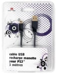 Câble Usb De Recharge Pour Manette Ps3 - 3 M