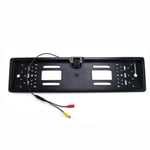 fengzong License Plate Frame Camera Led Light Rear View Reversing Image Visible Hd Waterproof Rear View Camera(Black & 8LED)