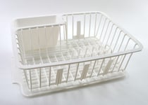 Dish Drainer with Tray White Dishrack 2-tlg. Drainer Spülablage