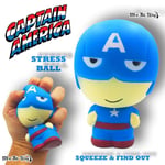 Captain America Stress Ball - Marvel Squishy Fidget Toy for Anxiety - 11.5cm