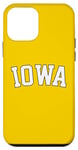 iPhone 12 mini Retro Iowa Tee Vintage Iowa Black Gold Iowa Throwback Design Case