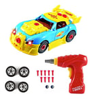 Pup Go Construction Toy, Take Apart Toys Car Racing, 30 Pieces, Build Your Own Car Kit With Electric Drill Tools, Gifts Present Age 3 4 Year Old Boy Girl Kids (4 Spare Screws Included)