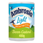 Ambrosia Devon Ready-to-Eat Custard Can, 30% Less Sugar & Fat, 400 g (Pack of 1)