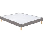 Sommier Bultex Vigoroso taupe confort ferme + pieds 90x200