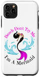 Coque pour iPhone 11 Pro Max Beach Don't Try Me I'm A Mermaid Funny Black Sirmaids Women