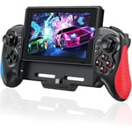 Manette Switch/OLED Contrôleur Mode Portable, Gyroscope à 6 Axes,Turbo,Vibration (Rouge & Bleu) - KENUOS