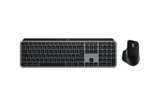 Logitech Master Series MX Keys S Combo for Mac - sæt med mus og tastatur full size - QWERTZ - tysk - space grey Indgangsudstyr