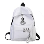 ZQ Beverly Hills 90210 Luke Perry Caractère Impression Sac à Dos Jeunesse Sac à Dos Toile Collège Vent Sac D'école Sac à Main Homme Et Femme Voyage Scolaire Pack De Jour