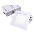 Spot led Extra Plat Carré blanc 6W - Blanc Neutre 4000K - 5500K Silamp