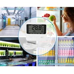 Portable Refrigerator Thermometer with Extranal Sensor Temperature Alarm