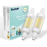 Eofiti R7s Led 78mm 8W Ampoules R7s LED Blanc Froid 6000K Equivalent 70W Halogène R7s Lampe 720LM avec Large Angle de Faisceau 360° AC 230V Ra 83 LED 60 * 2835 SMD Non-Dimmable Lot de 2