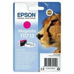 Original Genuine Epson T0713 Magenta Ink cartridges Cheetah  new  FREE DELIVERY