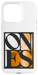 Coque pour iPhone 15 Pro Max Orange One Of Them Ones Orange Couleur Blanc Graphique