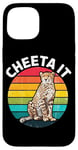 Coque pour iPhone 15 Cheeta It Graphique Fast Cheetah Wildlife Runner