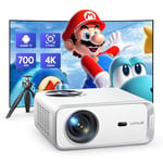 【Electric Focus & Android TV】Projector 4K, WiMiUS 500ANSI WiFi 6 Bluetooth Full HD 1080P Portable Projector,4P/Auto Vertical Keystone 50% Zoom 300" Display Projector for Home Cinema,Travel,Camping