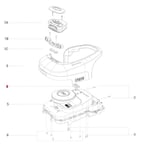 Bouton D'Urgence Original Bluebird Robot Tondeuse Navimow AB12.01.00.0193