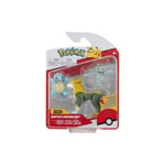 Coffret 3 Pokemon Carapuce Fulgudog et Machoc De Combat Figurine Pokemon Bleu Jaune Gris Jouet Garcon