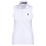 Ralph Lauren Pique Kate Sleveless Hvit Dame-M