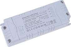 Transformateur 220V 24V LED Dimmable, Triac LED Driver 20W IP44 0.83A Adaptateur