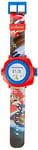Lexibook- Nintendo Montre Bracelet Ajustable écran Digital avec 20 Projections de l'univers Mario Kart-pour Enfant/Garçon-Rouge et Bleu, DMW050NI