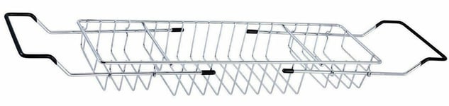 Chrome Bath Rack Over Bath Tub Rack Extendable Caddy Bathroom Bridge Organizer