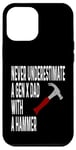 Coque pour iPhone 12 Pro Max Never Underestimate A Gen X Dad With A Hammer Humour Funny