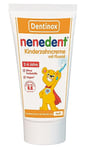 Nenedent Dentifrice pour enfants - Triple protection contre les caries - Durcit l'émail des dents de lait - 1 000 ppm - 13% de xylitt - Vegan et sans colorants - 1 x 50 ml