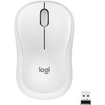 Logitech M221 Trådlös Bluetooth-mus, Kompakt, Smidig Spårning, 18 Månader Batteritid för Windows, macOS, ChromeOS, Linux, Kompatibel med PC, Mac, Bärbara datorer White