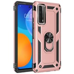 Rose Gold Yhteensopiva Huawei P Smart 2021 Iskunkestävän Tpu + Pc -Kuoren Kanssa