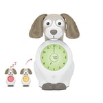 ZAZU Horloge Davy Le Chien – Horloge et veilleuse pour Enfants | Réveil Lumineux | Aide à Apprendre à Votre Enfant Quand il se réveille avec des indicateurs visuels | Luminosité réglable | Arrêt