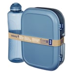 Sistema Ocean Bound Madkasse og Drikkedunk - Ribbon Lunch To Go - 1,1L - Mountain Blue