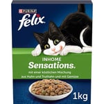 FELIX Inhome Sensations Nourriture sèche pour Chats domestiques avec Poulet et légumes 1 kg