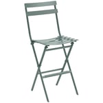 Hesperide - Lot de 2 chaises hautes pliantes de jardin Greensboro vert olive en acier traité époxy - Hespéride