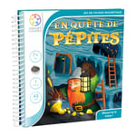 SmartGames - en Quête de Pépites - Jeu de Réflexion de Voyage Magnétique - 48 Défis de Niveau Facile à Difficile - Découvre Le Trésor - Livret de Poche - 1 Joueur - pour Enfants Dès 7 Ans