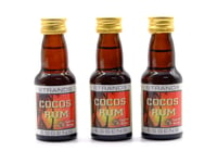 3 x Cocos Rum (Malibu) 25ml - Sans Alcool, Essence pour Vodka, Arôme de Vodka