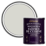 Rust-Oleum Peinture Grise Résistante à l'eau pour Faïence de Cuisine, Finition Mate - Bouleau 750ml