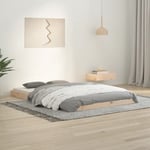 Lit double-120 x 190 cm, Cadre de lit 120x190 cm Bois pin massif Petit Double JKF876641 MaisonChic