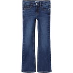 Name It Nkfpolly Skinny Boot Jeans til barn, Dark Blue Denim