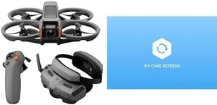 Bundle Fly More DJI Avata 2 (Batterie Unique)+ Card DJI Care Refresh 1-Year Plan, Drone FPV avec Caméra 4K, Protection d’hélice intégrée, Flip/Tonneau en Une Touche, Goggles 3 et RC Motion 3 Incluses